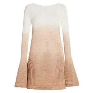Significant Other Ombre Beige Orly Mini Dress Size US 6